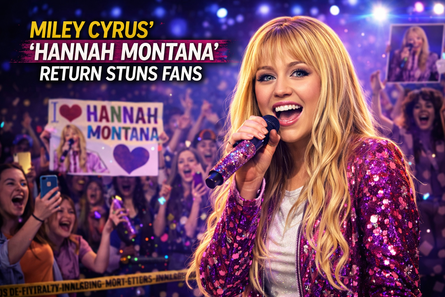 Miley Cyrus’ Hannah Montana return stuns fans