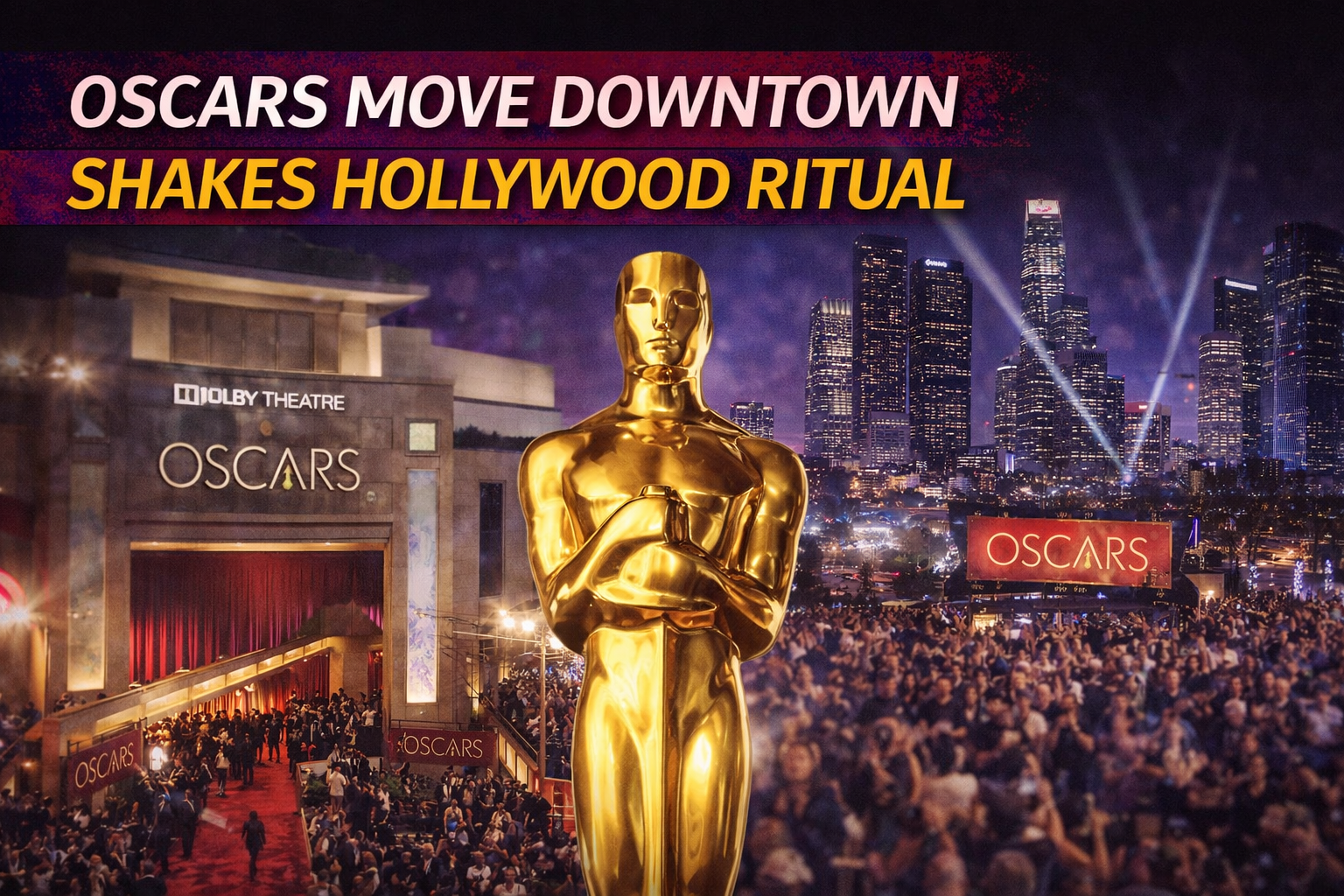 Oscars move downtown shakes Hollywood ritual